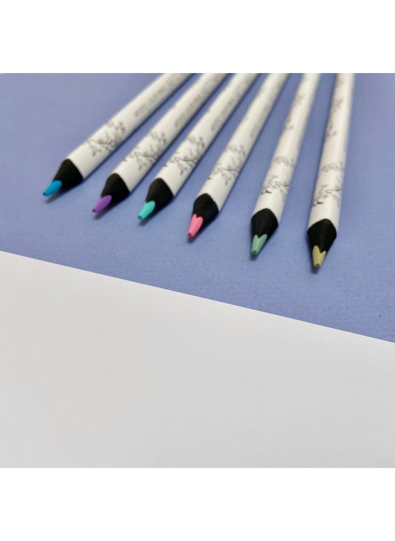 Bruno Visconti Sketch&art Professional Coloring Pencil Thick Body 4 mm g afit Spring Landscape 6 Colors  - Image 5
