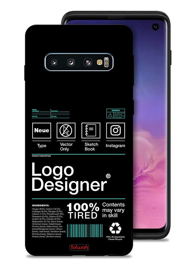 Tolwak Samsung Galaxy S10 4G Protective Case Cover Logo Designer Sticker - Image 1