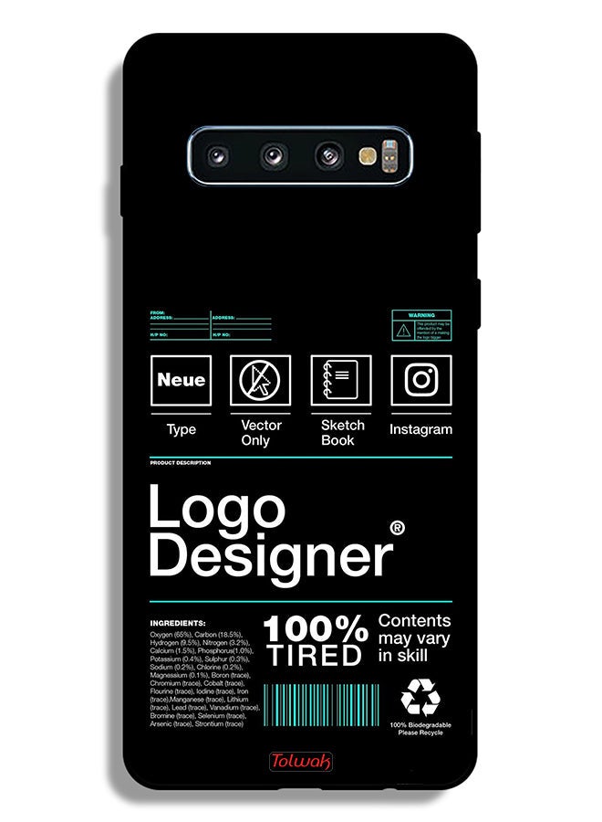 Tolwak Samsung Galaxy S10 4G Protective Case Cover Logo Designer Sticker - Image 2