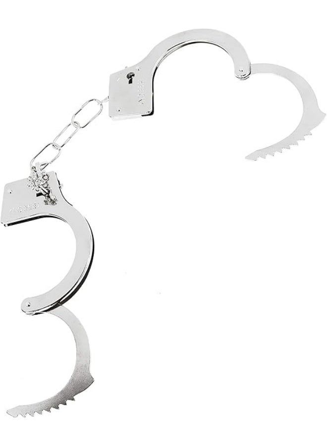 2 pcs Metal Handcuffs With Keys Toy Police Costume Prop Accessories - Image 5