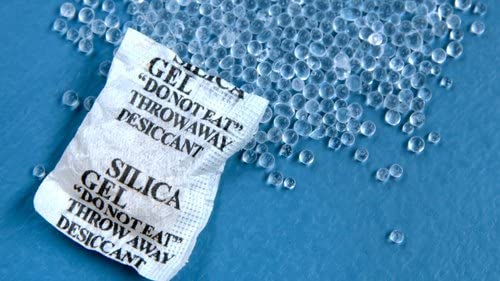 Elysian Elysian Silica Gel Pouch Moisture Absorber For Wardrobe Storage Compartment Kitchen Cabinets Almirah Shoe Rack Bathroom Uses Gel Desiccant Packs Pack Of 500 Gram Each Pouch 10Gram - Image 1