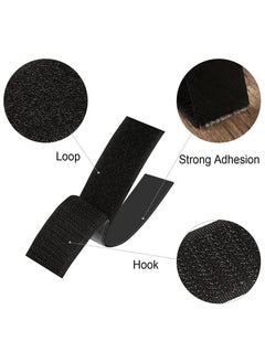 Generic 20 Pcs Hook and Loop Tape Strips, with Adhesive Sticky Back Fastener, Heavy Duty Double Side Mounting Tape Industrial Strength Interlocking Tape for Home School Office, 1.2x4 inch  - Image 3