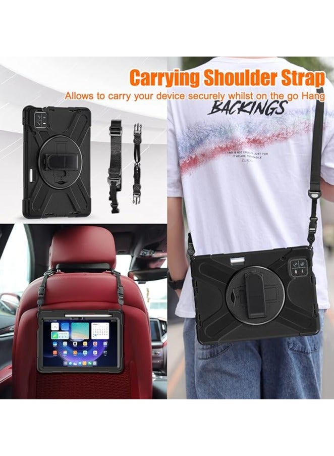 general Mi Pad 6/Mi Pad 6 Pro Case, 11-Inch Shockproof Rugged Case, 360 Degree Swivel Stand, Pen Holder Case with Hand Strap Strap - Image 4