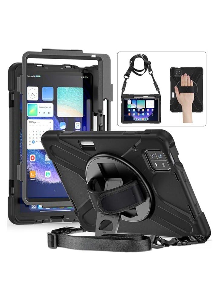 general Mi Pad 6/Mi Pad 6 Pro Case, 11-Inch Shockproof Rugged Case, 360 Degree Swivel Stand, Pen Holder Case with Hand Strap Strap - Image 1