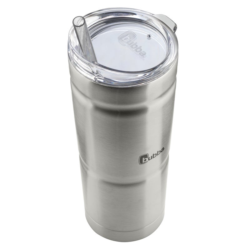 Bubba Brands Envy S Vacuum-Insulated Stainless Steel Tumbler  24oz with Lid and Straw  BPA-Free  Ideal for Iced Coffee or Water  Travel-Friendly  Steel/Clear - Image 2