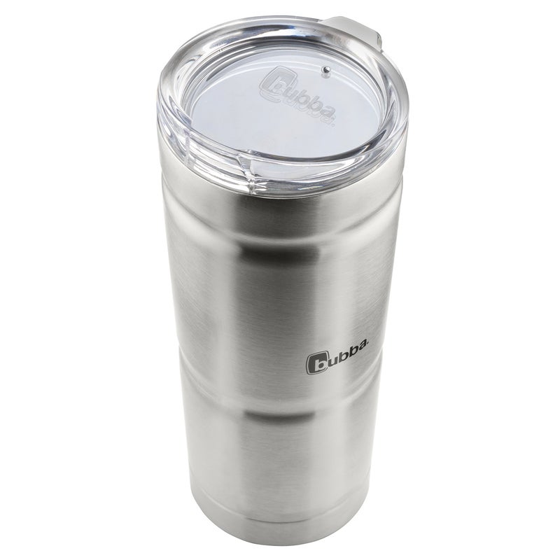 Bubba Brands Envy S Vacuum-Insulated Stainless Steel Tumbler  24oz with Lid and Straw  BPA-Free  Ideal for Iced Coffee or Water  Travel-Friendly  Steel/Clear - Image 3