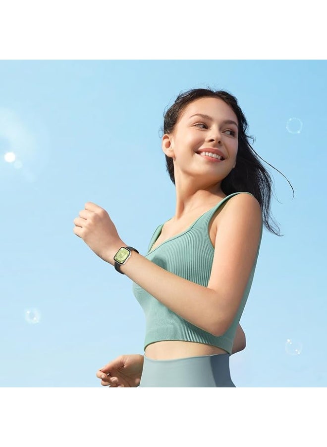 Silicone Strap Compatible with Huawei Watch Fit 3 Magnetic Metal Stainless Buckle Sport Silicone Strap for Huawei Watch Fit 3 Band Quick Release Soft Replacment Wristband Color Black. - Image 2