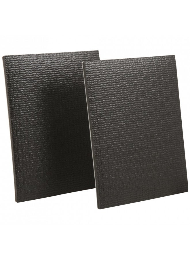 SoftTouch وسادات لاصقة مستطيلة SoftTouch 4" x 5" - لحماية الأسطح، والحفاظ على الأثاث في مكانه، باللون الأسود (عبوة 2)  - Image 1