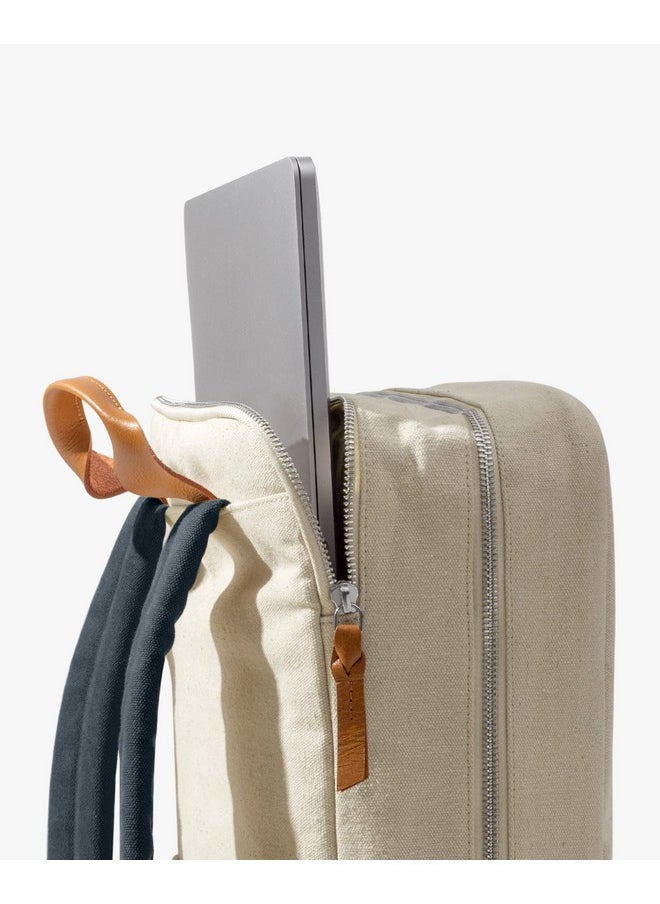 DailyObjects DailyObjects 9 to 9 Everyday Casual Laptop Backpack Compatible with upto 15" Laptop | Unisex Shoulder Travel Bag | Durable Canvas Material | Zippered Compartment with Slip Pockets | Trolley Sleeve  - Image 5
