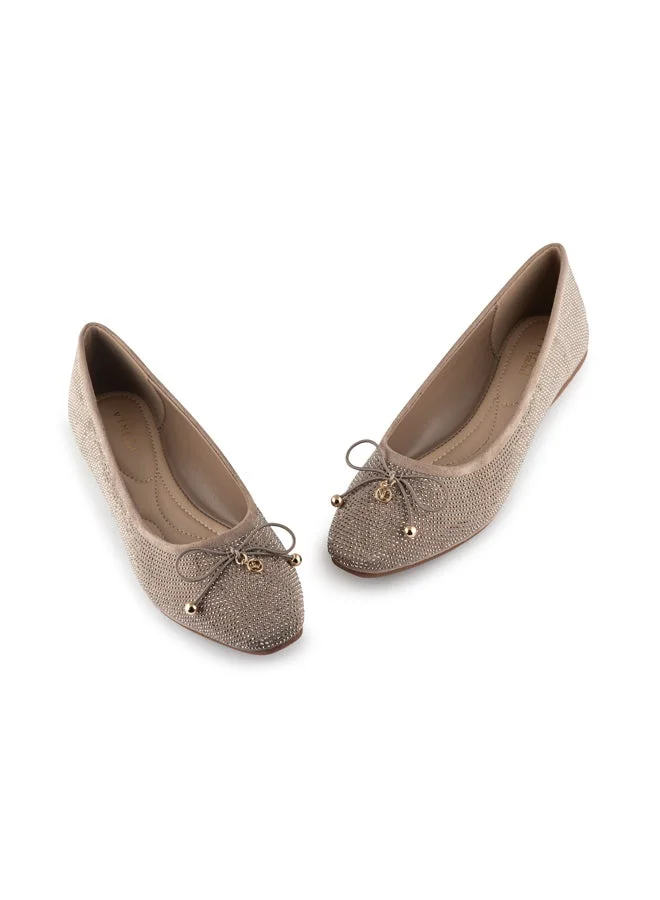 Vincci Grey Women Pointed Toe Flat Pumps for Women | Best Price UAE