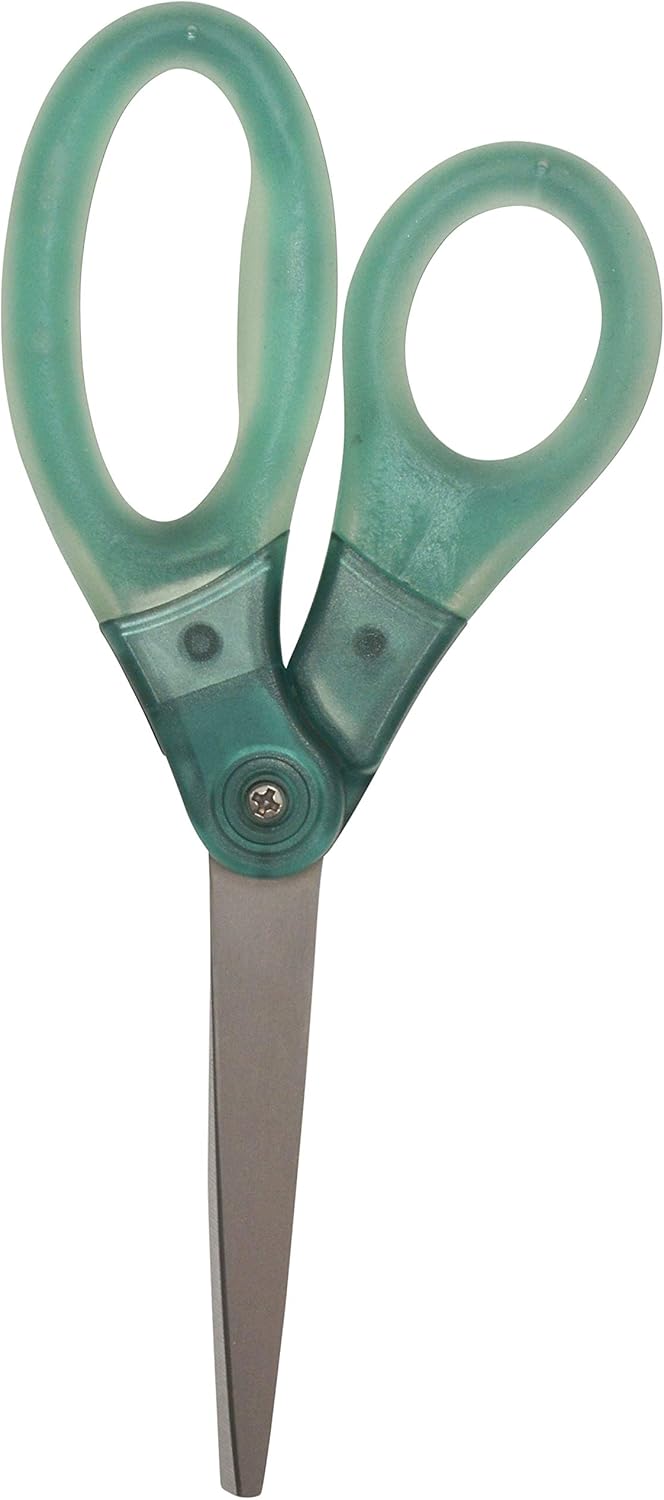 Westcott 8 GelGrip Multipurpose Scissors for Office and Home Green - Image 2
