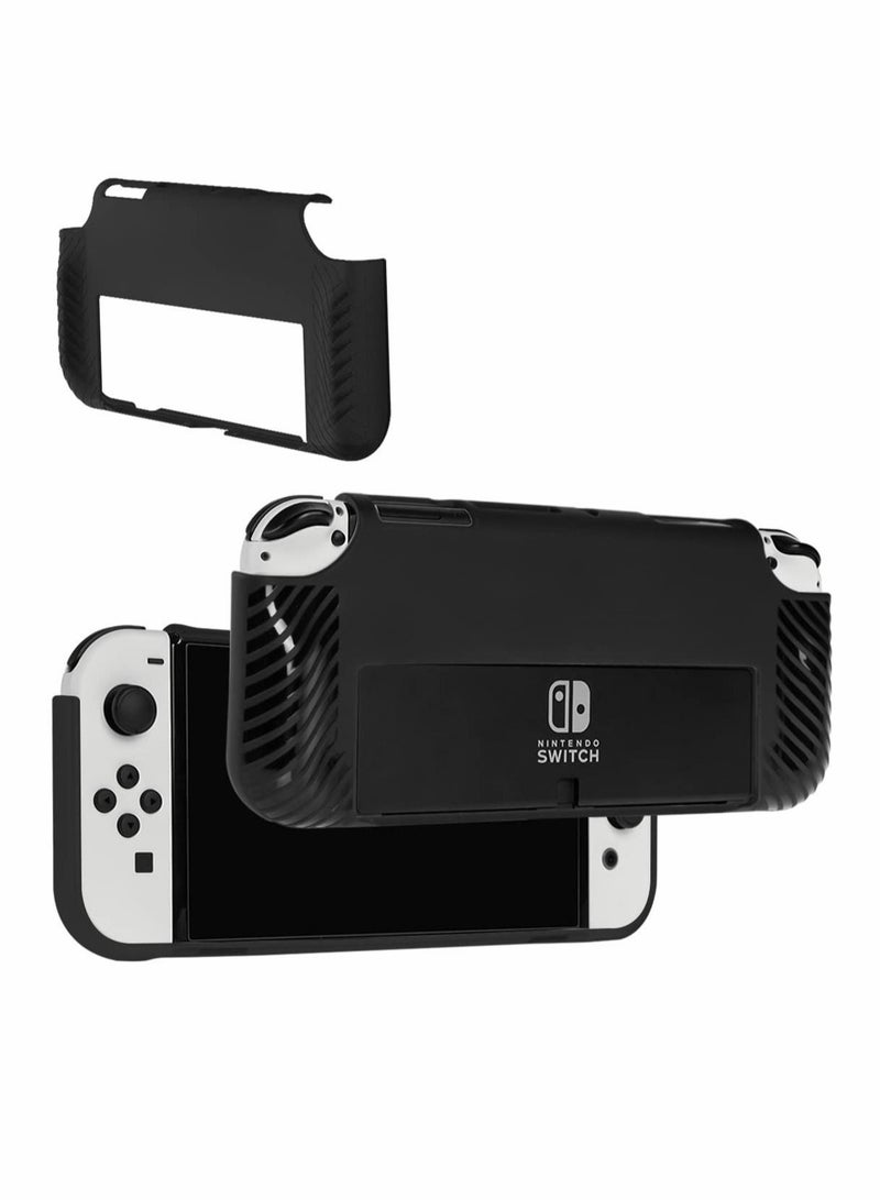 Captaintech Protective Case for Nintendo Switch OLED, Soft TPU Slim Anti-Slip Grip Cover - Image 1