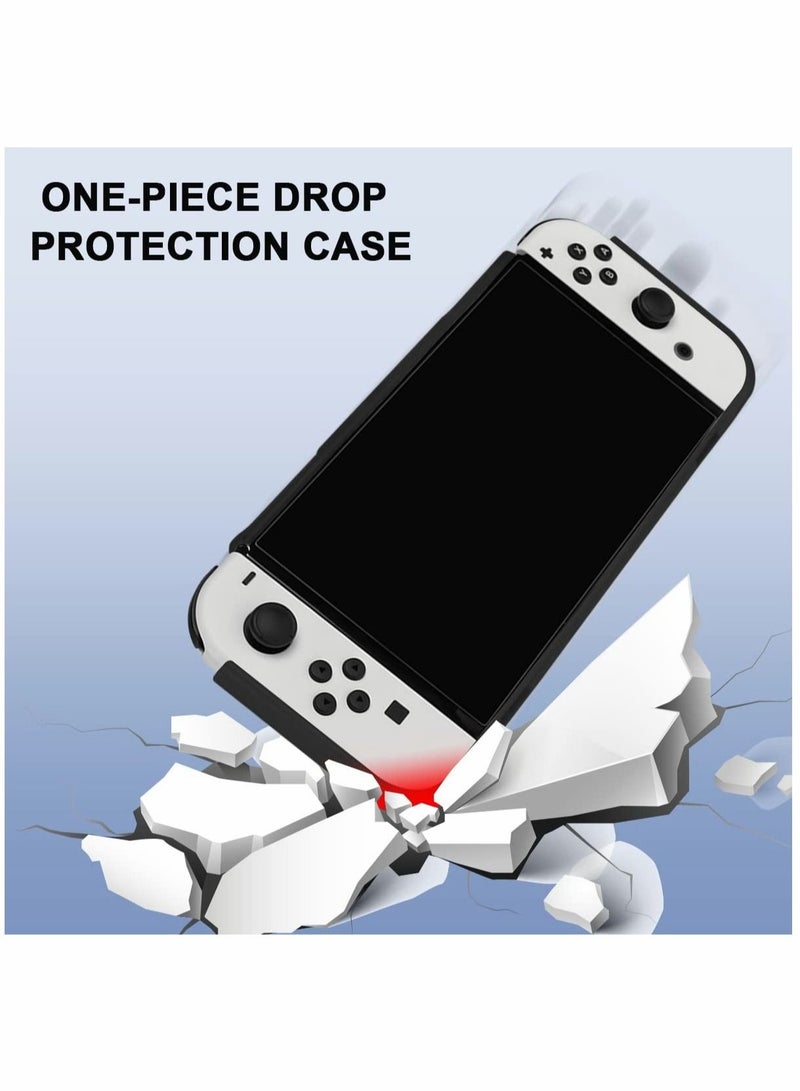 Captaintech Protective Case for Nintendo Switch OLED, Soft TPU Slim Anti-Slip Grip Cover - Image 4