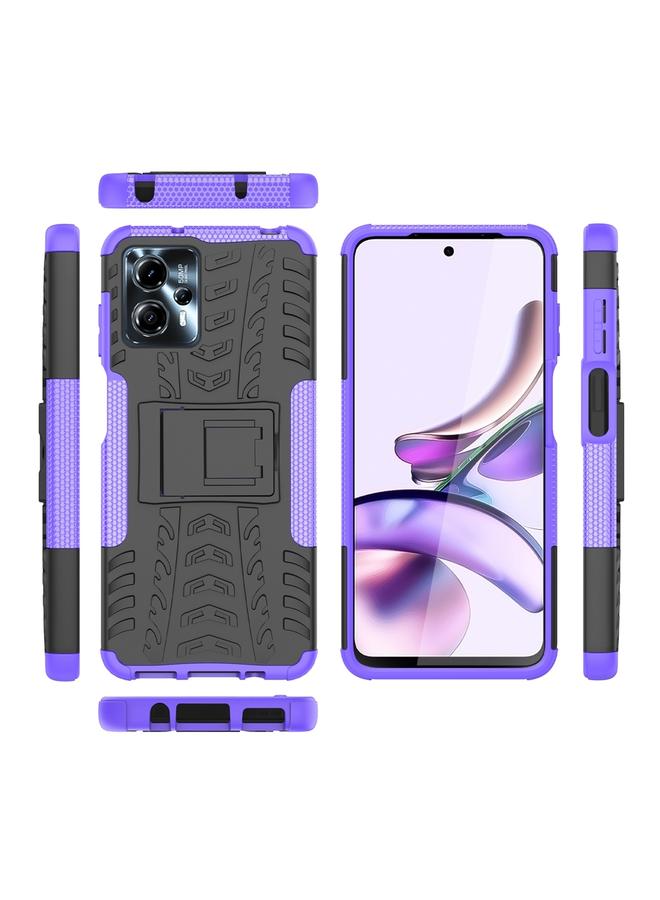اس-توب جراب لهاتف Motorola Moto G23 مصنوع من مادة TPU + PC مع حامل - Image 2