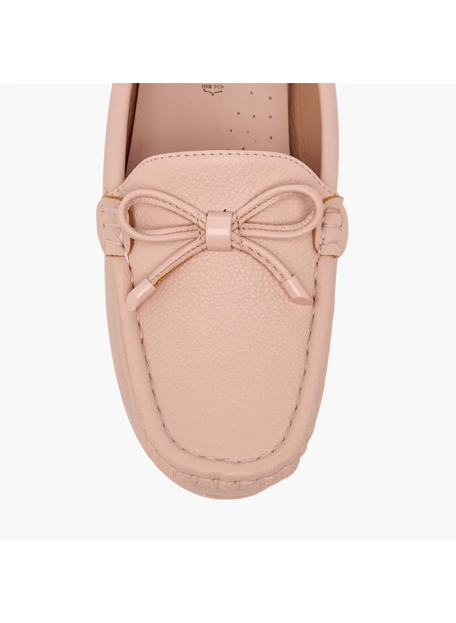 Paprika Women's Bow Accent Slip-On Loafers
