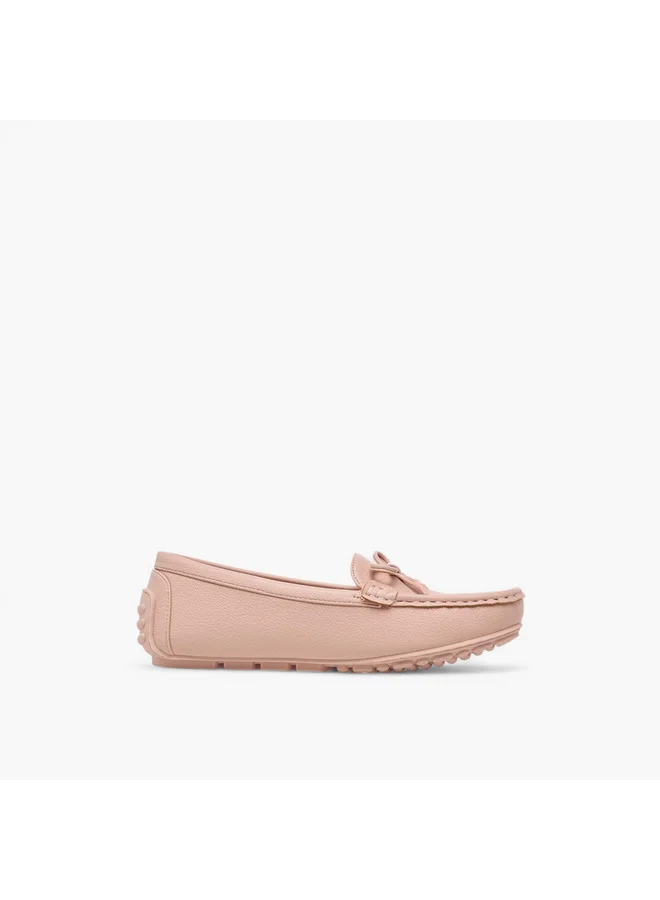 Paprika Women's Bow Accent Slip-On Loafers