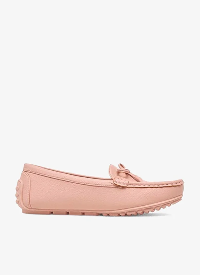 Paprika Women's Bow Accent Slip-On Loafers