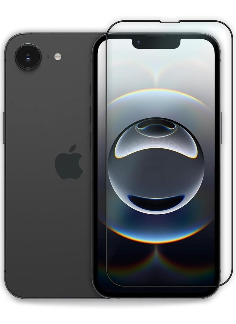 TWEGGON Screen Protector iPhone 16e, Tempered Glass Screen Protector for iPhone 16e Black/Clear  - Image 1