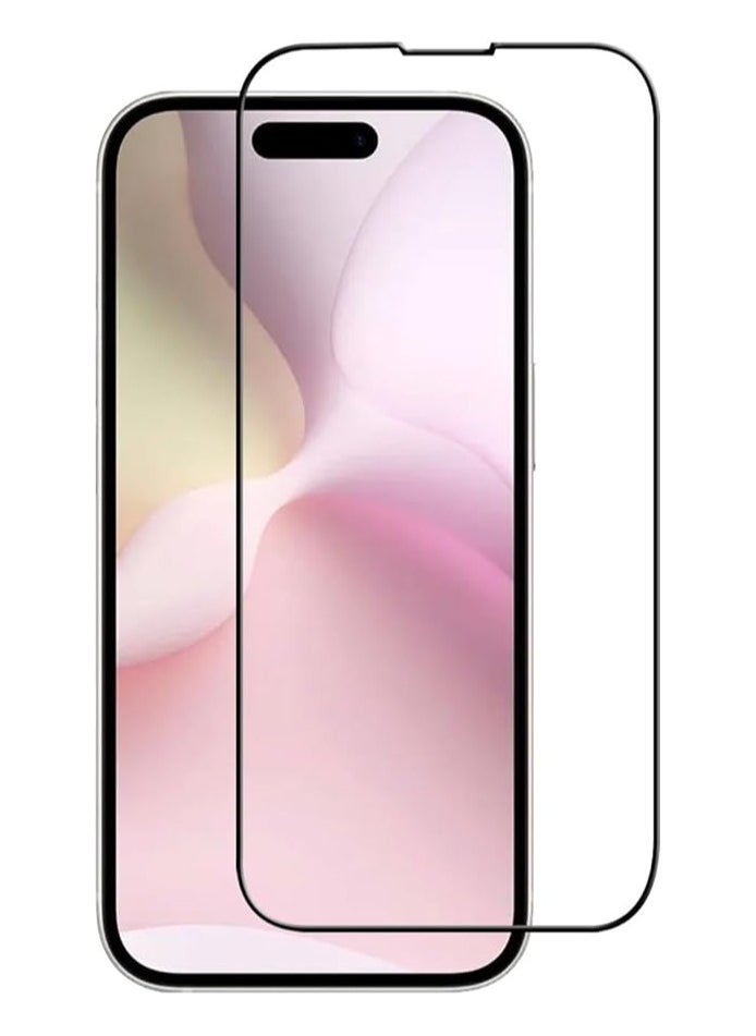 TWEGGON Screen Protector iPhone 16e, Tempered Glass Screen Protector for iPhone 16e Black/Clear  - Image 3