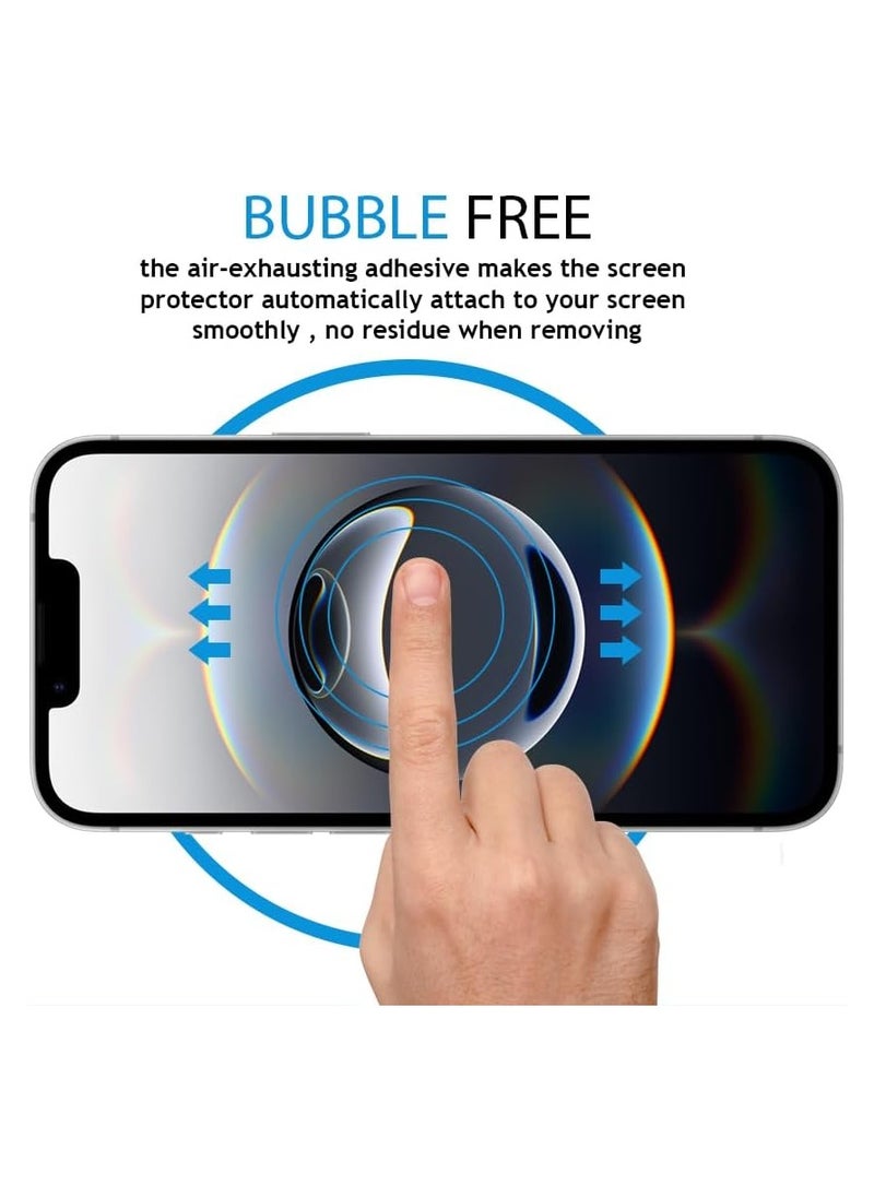 TWEGGON Screen Protector iPhone 16e, Tempered Glass Screen Protector for iPhone 16e Black/Clear  - Image 4