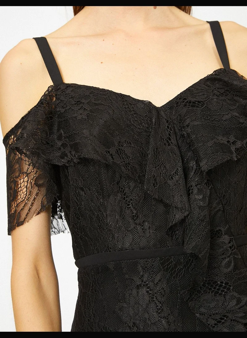 KOTON Lace Detailed Dress