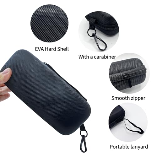 Throjin double eyeglass case sunglasses case EVA hard shell with Zipper Closure eyeglass travel case for Vehicle - Image 3