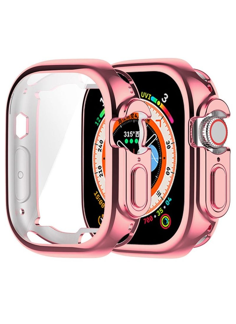 Generic - Apple Watch Ultra 49mm Silicon Cover - ROSE PINK - Image 1