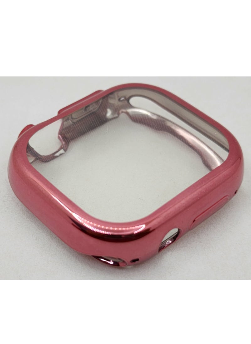 Generic - Apple Watch Ultra 49mm Silicon Cover - ROSE PINK - Image 1