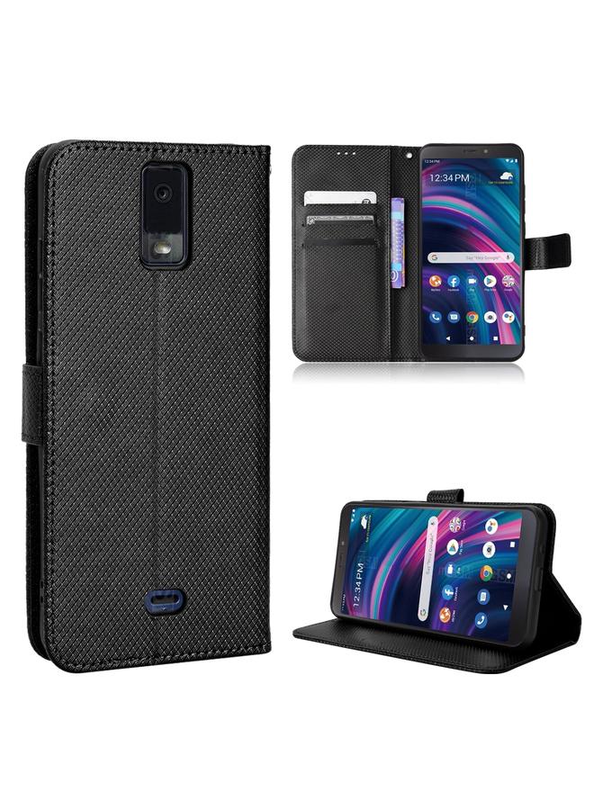 Zaboon Case For BLU View 3 B140DL Diamond Texture Leather Phone Case - Image 1