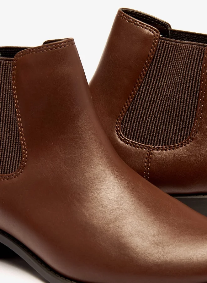 Celeste Women's Slip-On Ankle Boots with Block Heels and Pull Tabs