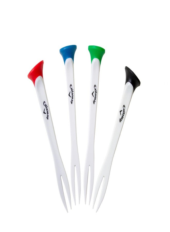Callaway Par-Tee Quick Fix Tees - virtually Unbreakable Plastic tees for Golf Shot Performance Doubles as a Divot Tool - Image 1