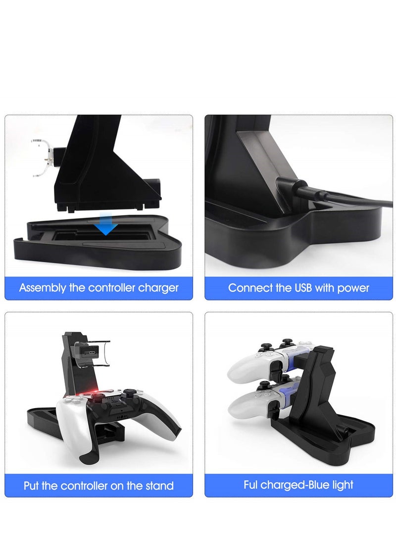 Dual Charge Controller Charger for Playstation 5 DualSense Controller  - Image 4