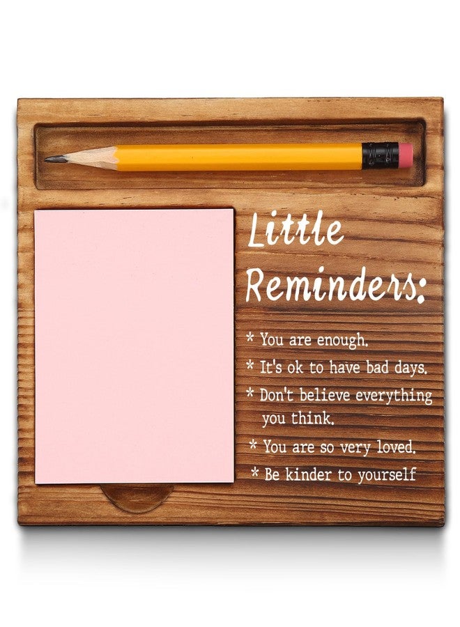 akeke Mental Health Gifts for Women, Little Reminders Office Sticky Note Holder, Positivity Recovery Self Care Encourage Gifts Desk Self-Stick Note Pad Holders GSH20 - Image 1