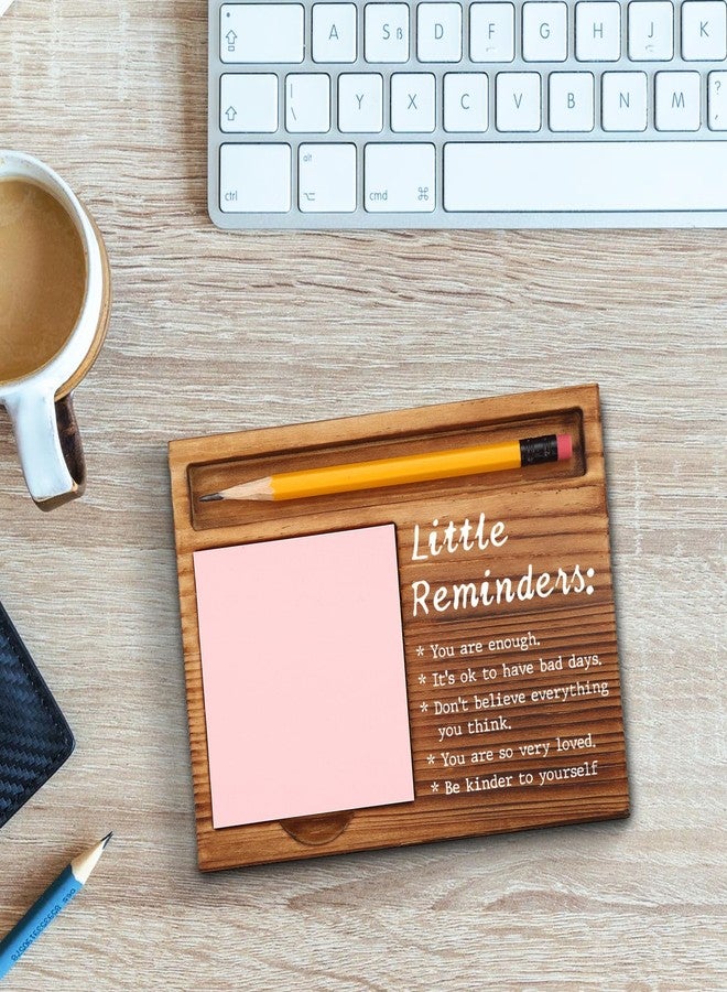 akeke Mental Health Gifts for Women, Little Reminders Office Sticky Note Holder, Positivity Recovery Self Care Encourage Gifts Desk Self-Stick Note Pad Holders GSH20 - Image 3