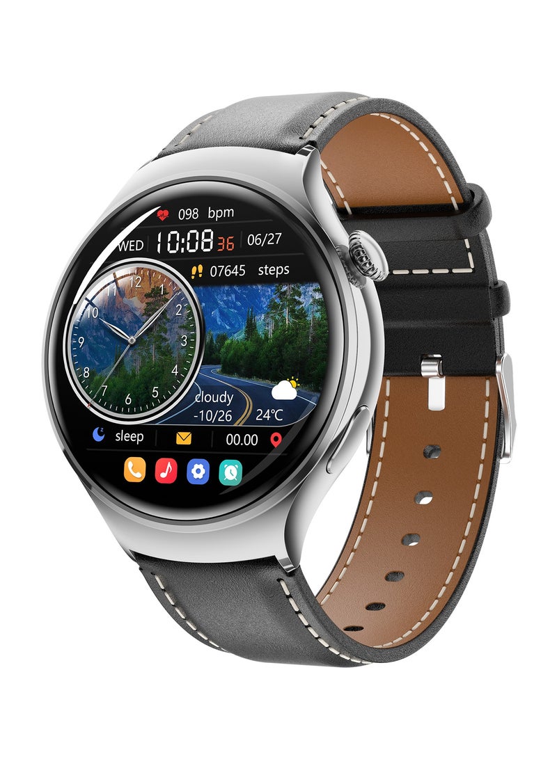 GULFLINK High Quality M11 Smart Watch 1.27 Inch HD Screen 100+ Sports Modes All Day Heart Rate Monitoring Smartwatch For Women- Black and Brown - Image 1