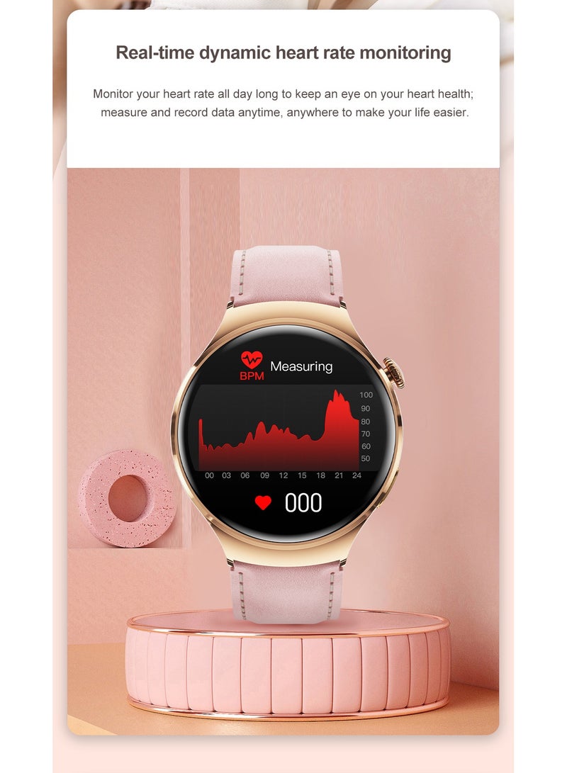 GULFLINK High Quality M11 Smart Watch 1.27 Inch HD Screen 100+ Sports Modes All Day Heart Rate Monitoring Smartwatch For Women- Black and Brown - Image 4