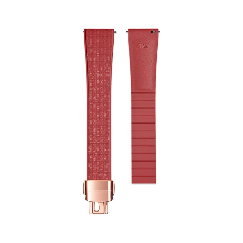 Bluejw CTSizable Mosaic Pattern Fluoroelastomer Watch Band – Replace the Watch Strap for 18mm 19mm 20mm 21mm 22mm Universal Luxury Watches - Image 1