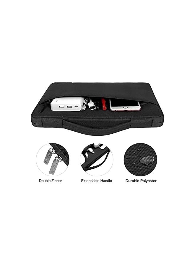 موسيسو متوافق مع حافظة MacBook Pro مقاس 16 بوصة إصدار 2020 2019 A2141 مع شريط اللمس Touch ID، وغطاء بلاستيكي صلب وحقيبة للأكمام وغطاء لوحة المفاتيح وغطاء كاميرا الويب وواقي الشاشة، أسود - Image 4