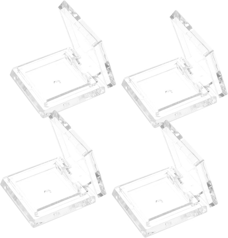 4pcs Empty Makeup Eyeshadow Pans Refillable Square Cosmetic Containers for Lip Balm Blush and Highlighter Portable Transparent Mini Makeup Box for Women and Girls - Image 1