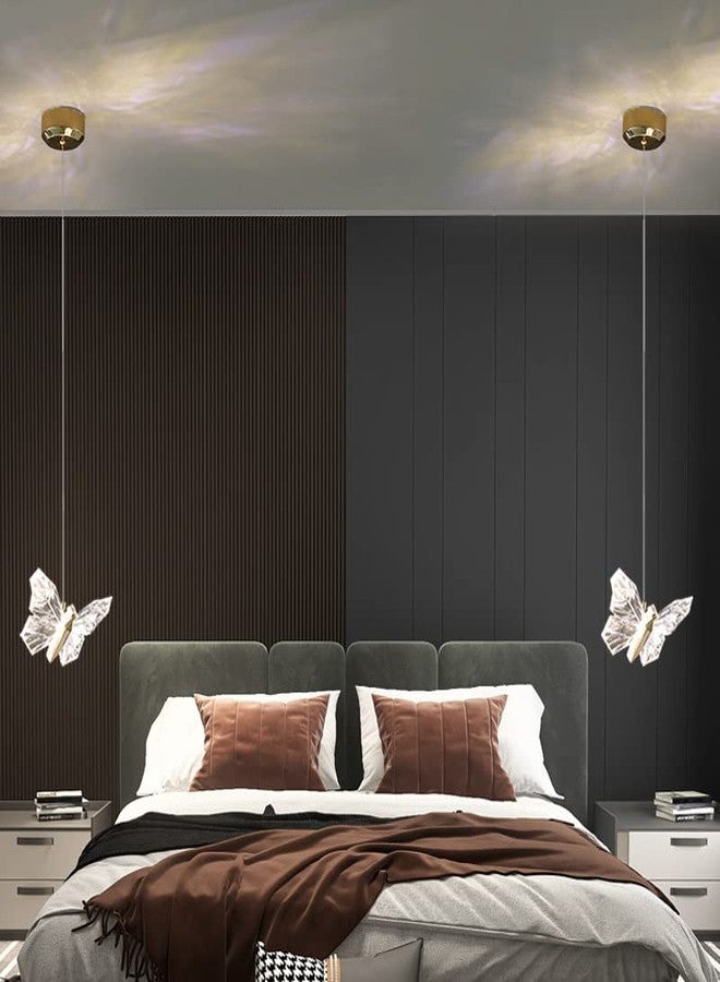 CITRA LED Gold Butterfly Bedside Hanging Pendant Ceiling Lamp Light Fixture - Warm White - Image 2