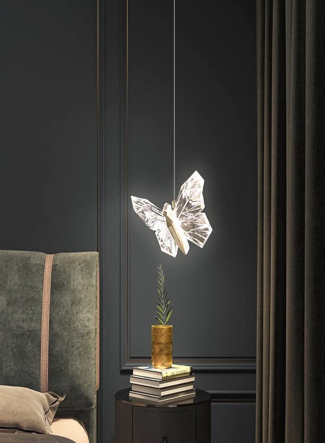 CITRA LED Gold Butterfly Bedside Hanging Pendant Ceiling Lamp Light Fixture - Warm White - Image 1