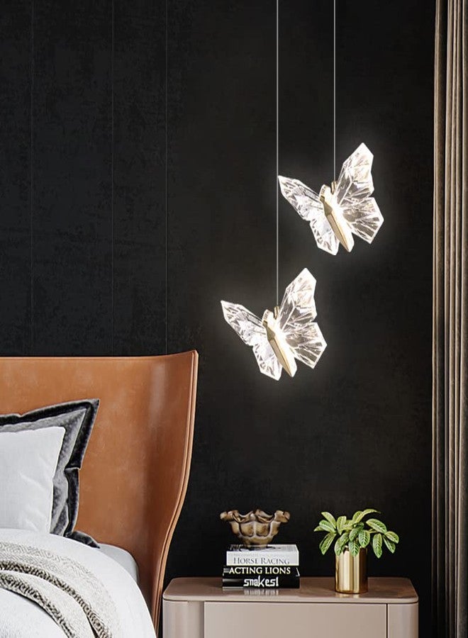 CITRA LED Gold Butterfly Bedside Hanging Pendant Ceiling Lamp Light Fixture - Warm White - Image 3