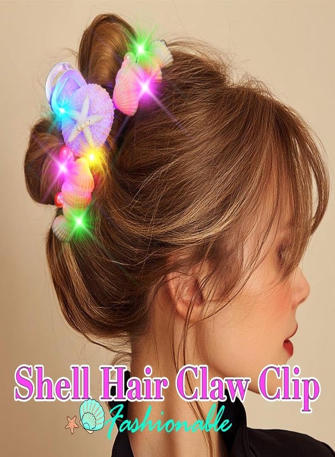JONKY Mermaid Hair Claw Clips Light Up Hair Accessories for Women - Image 5