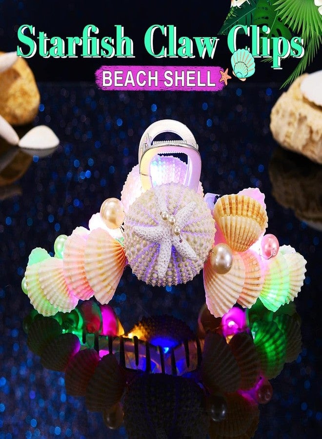 JONKY Mermaid Hair Claw Clips Light Up Hair Accessories for Women - Image 2