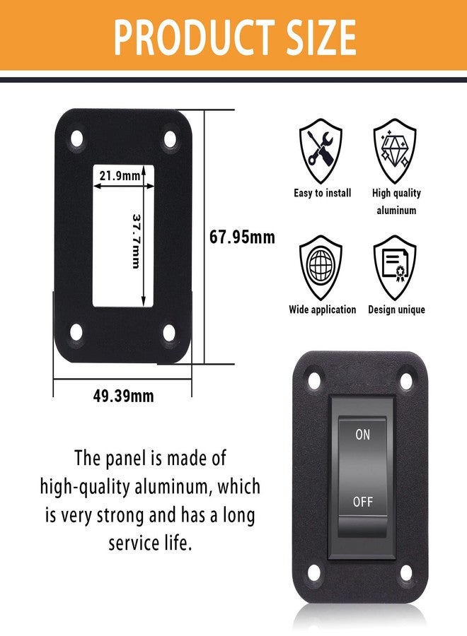 mankk On-Off Switch 12V 20A 4 Pins DPST Rocker Switch Panel RV Light Switch For RV Trailers Camper Boats KCD2-7-201-B1-DZ - Image 4