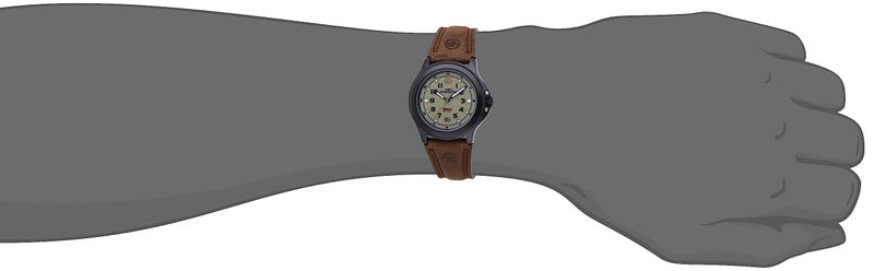 Timex Men's T47012 Expedition Metal Field Brown Leather Strap Watch - Image 4