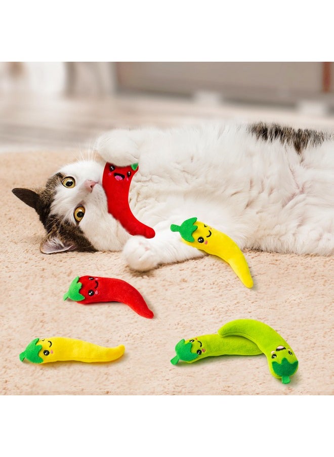 6Pcs Chili Catnip Toys For Cat, Indoor Cat Chew Bite Bunny Kick Plush Catmint Pet Toys Supplies For Cat Lover Gifts, Interactive Cat Kicker Toy Bite Resistant For Pet Presents - pzsku/ZBBC9F81F22A2924E7C24Z/45/_/1734348285/15b23987-ebad-44de-8f9c-4348de9a4ed6