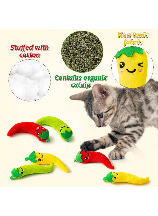 6Pcs Chili Catnip Toys For Cat, Indoor Cat Chew Bite Bunny Kick Plush Catmint Pet Toys Supplies For Cat Lover Gifts, Interactive Cat Kicker Toy Bite Resistant For Pet Presents - pzsku/ZBBC9F81F22A2924E7C24Z/45/_/1734348293/d64705ad-c429-4bf5-b6a6-935f60b6c9b7