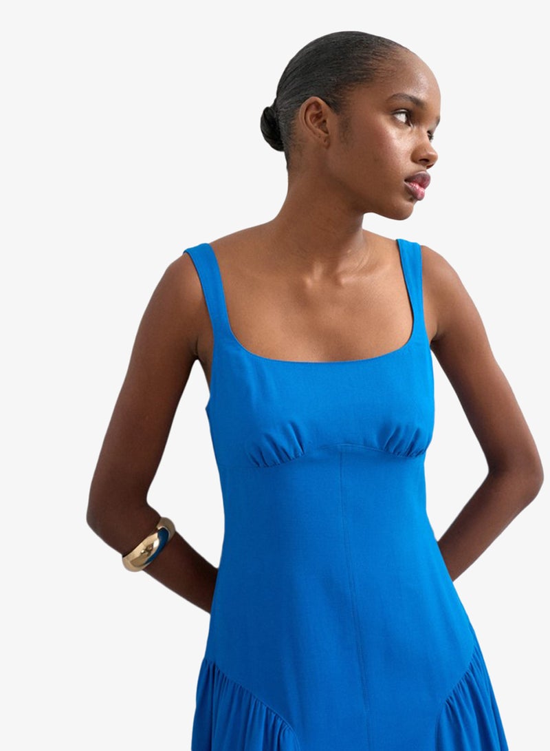 TOPSHOP Casual Sleeveless Maxi Woven Dress - Image 4
