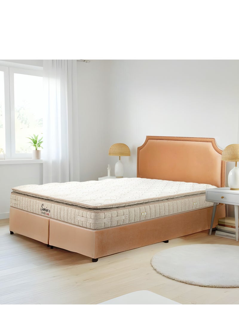 Back Care Sunrise Mattress, Pocket Spring & HR Foam, Medium Firm, Spine Support, Breathable Air Channels, Anti-Bacterial Cover, High-Quality Saudi Made, Best for Couples 200x200 - Image 1